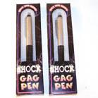 SILVER  ENGRAVED SHOCK PEN - SHOCKING JOKE  (Sold by the piece OR DOZEN)