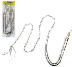 SILVER LEATHER WHIPS (Sold by the piece)