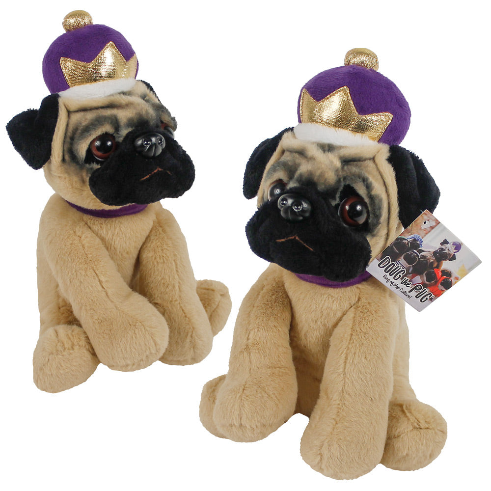 Plush Doug The Pug Toy 10" (EACH)