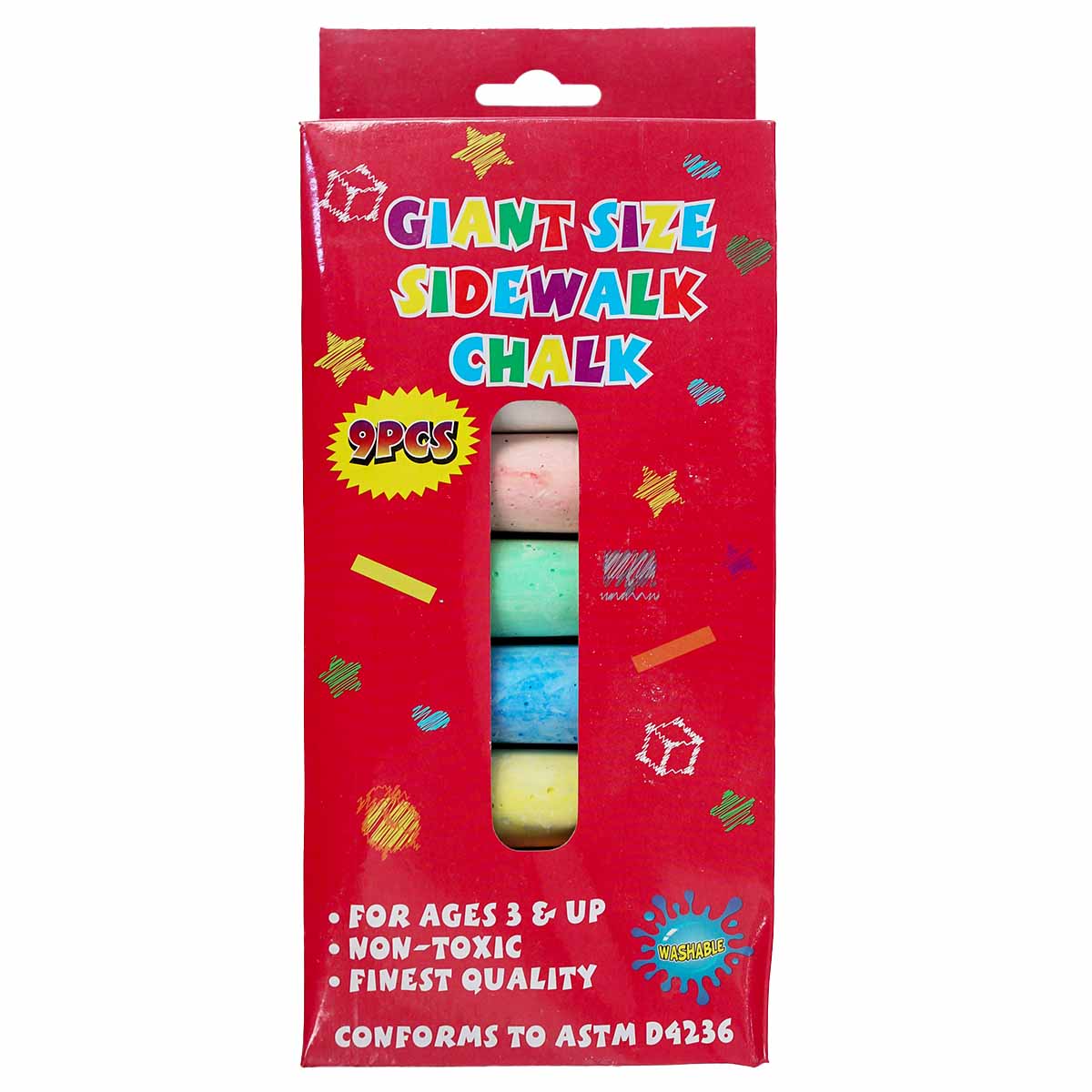 Jumbo Sidewalk Chalk 9 Count (EACH)