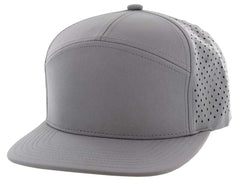 KAMEL 707 7 PANEL Hydro Performance Flat Adjustable Snapback Trucker Cap
