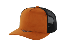 Kamel 804 5 Panel Suede HIGH CROWN SLIGHT CURVE Mesh Trucker