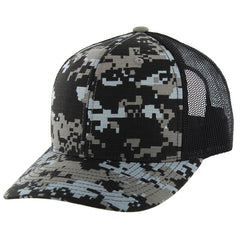 Kamel 815 100% Cotton Camo Snapback Trucker Cap Slight Curve