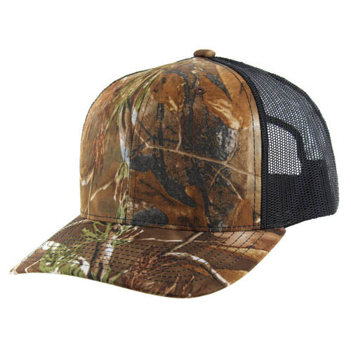 Kamel 815 100% Cotton Hunting Camo Snapback Trucker Cap Slight Curve