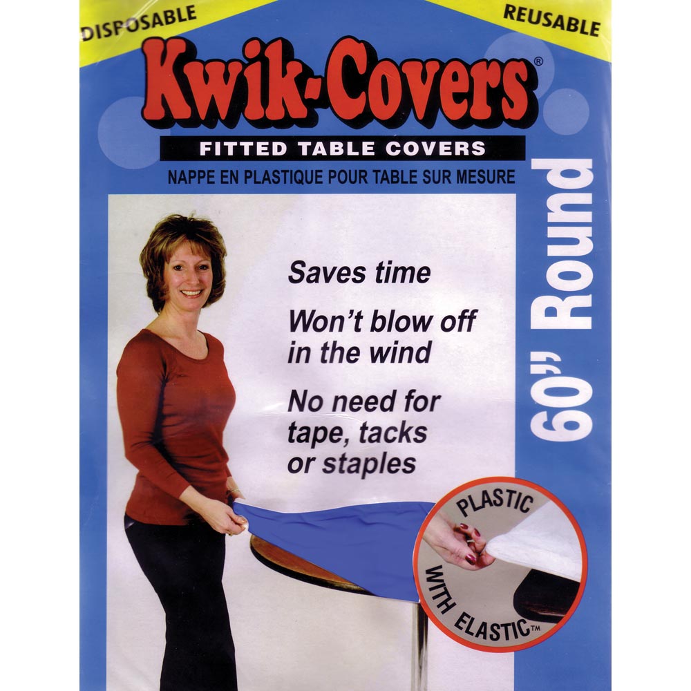 Kwik Cover - Round Blue 60" (25 PACK)