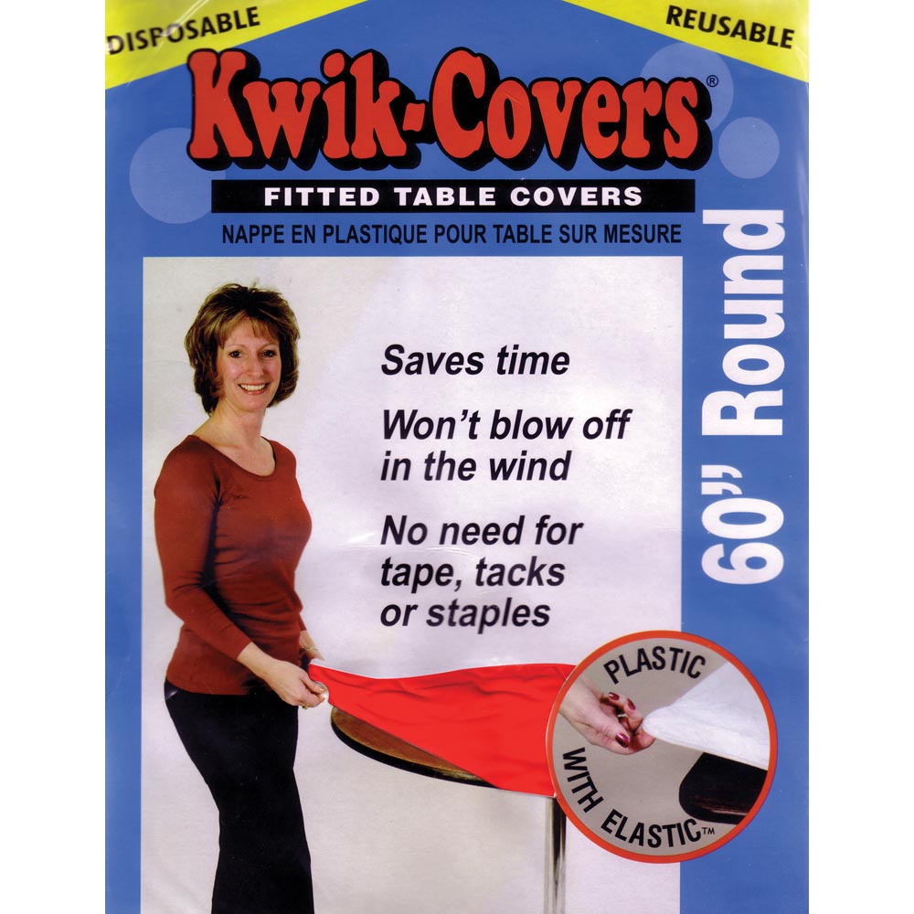 Kwik Cover - Round Red 60" (25 PACK)