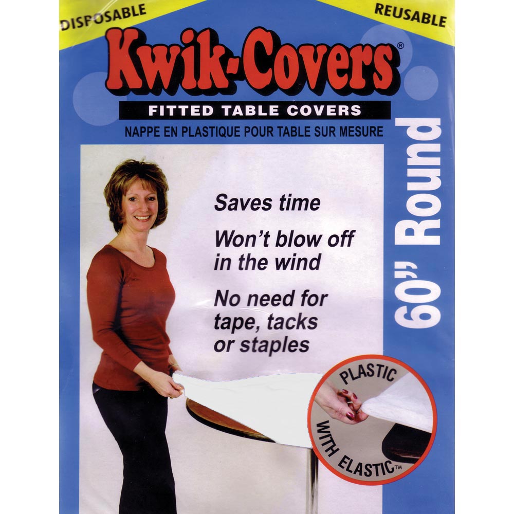 Kwik Cover - Round White 60" (EACH)