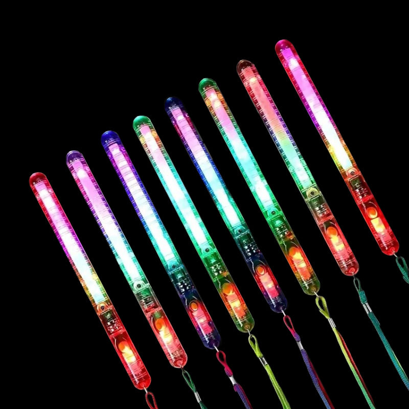 LED Flashing Light Wand Assortment 8.25" (DZ)
