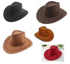 Little Suede Cowboy Hats In Bulk - Assorted