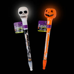 Light Up Halloween Pen Assorted 7.5" (EACH)
