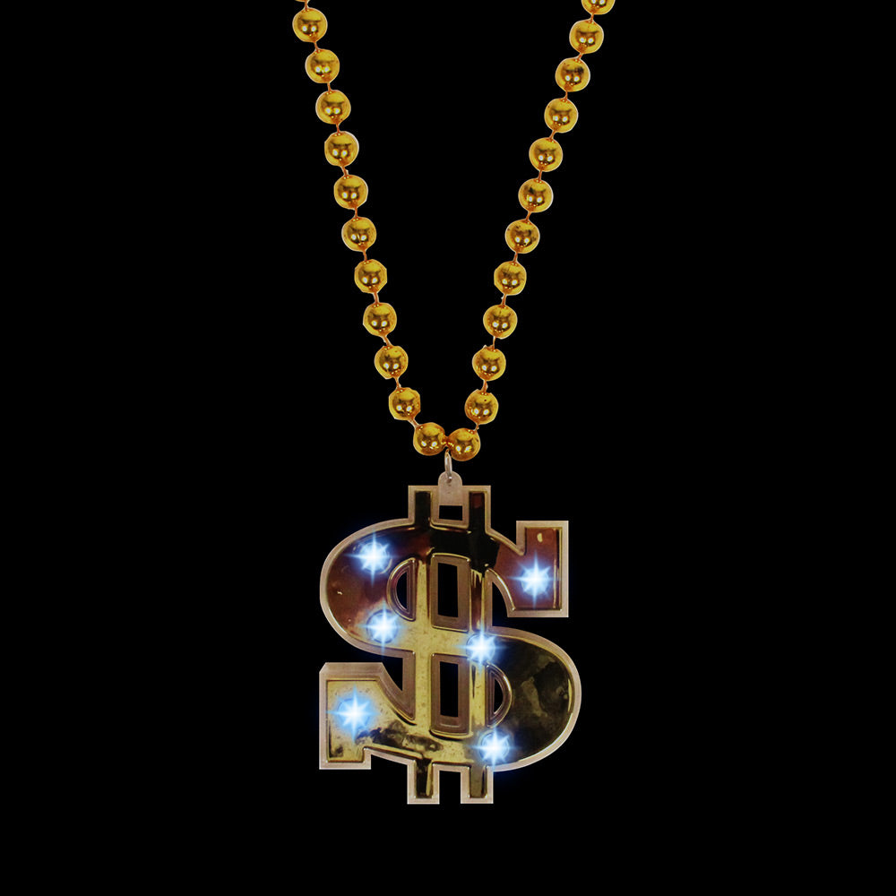Beads - Light Up Dollar Sign 32" (EACH)