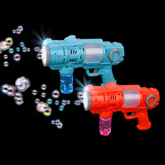 Light Up Bubble Space Rifle With Sound Assorted 9.25" (EACH)