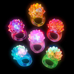 Light Up Bumpy Ring Assortment 1.5" (DZ)