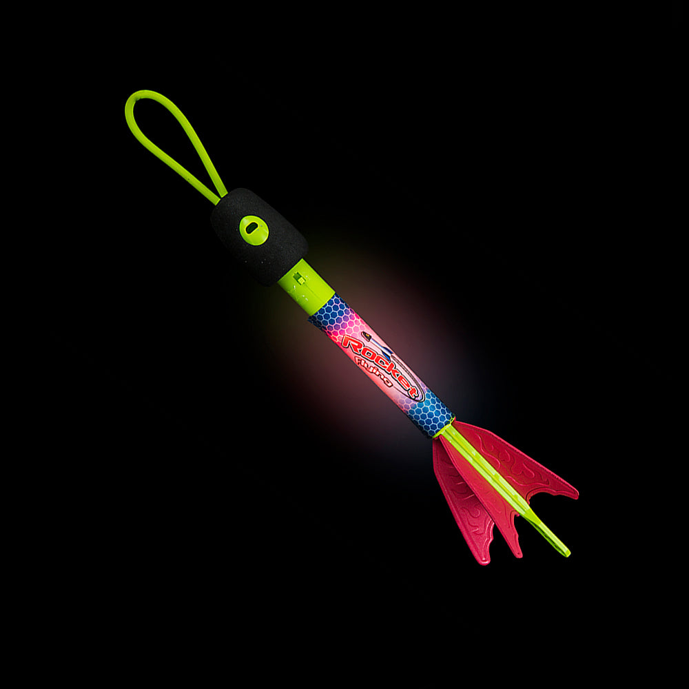 Light Up Slingshot Rocket 9.5" (EACH)