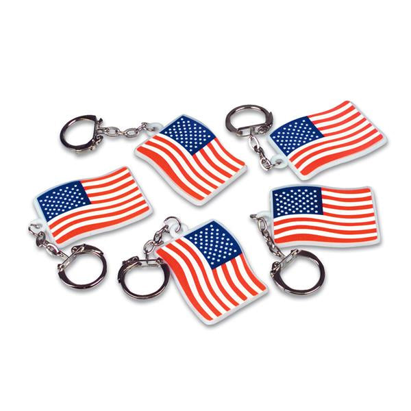 American Flag Keychains 2" (144 PACK)