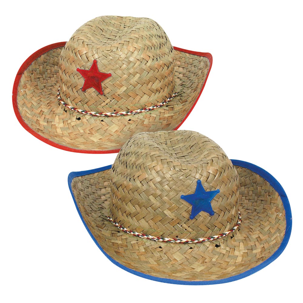 Child Size Straw Cowboy Hat Assorted (EACH)