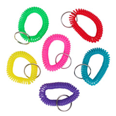 Coil Bracelet Keychain Assortment 2.5" (DZ)