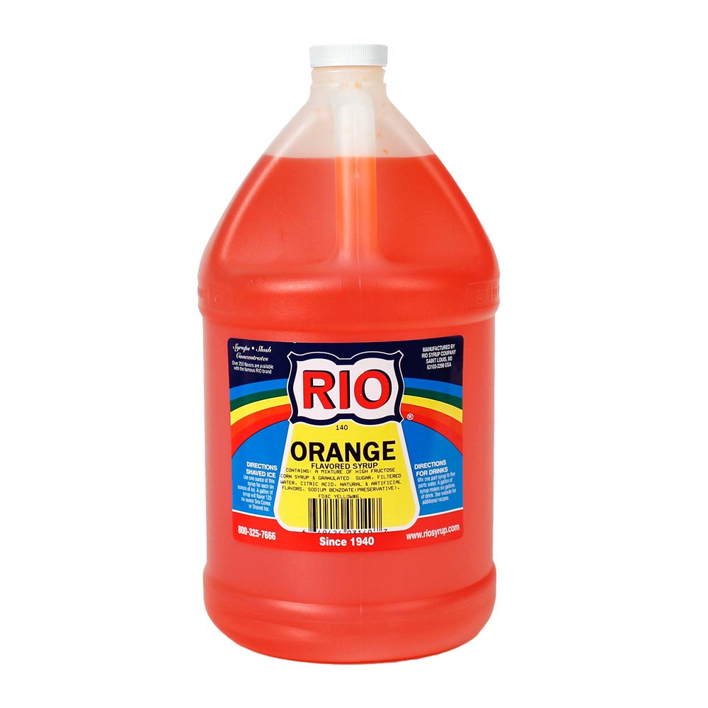 Orange Snow Cone Syrup - Gallon (EACH)