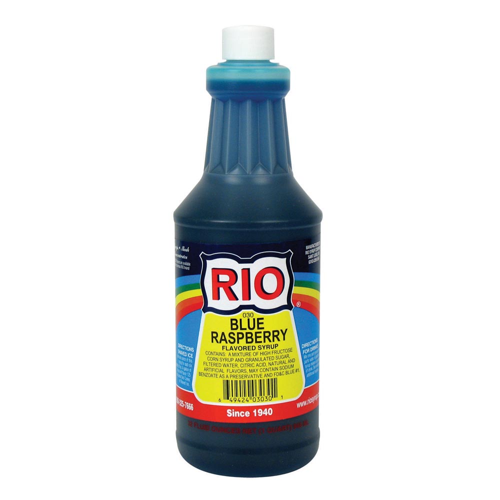 Blue Raspberry Snow Cone Syrup - Quart (EACH)
