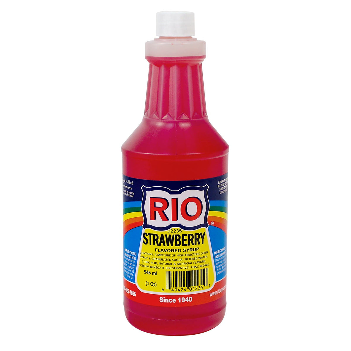 Strawberry Snow Cone Syrup - Quart (EACH)