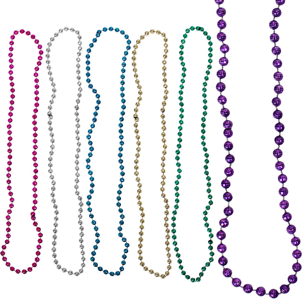 Beads - Multicolor Globes 7mm Assortment 33" (144 PACK)
