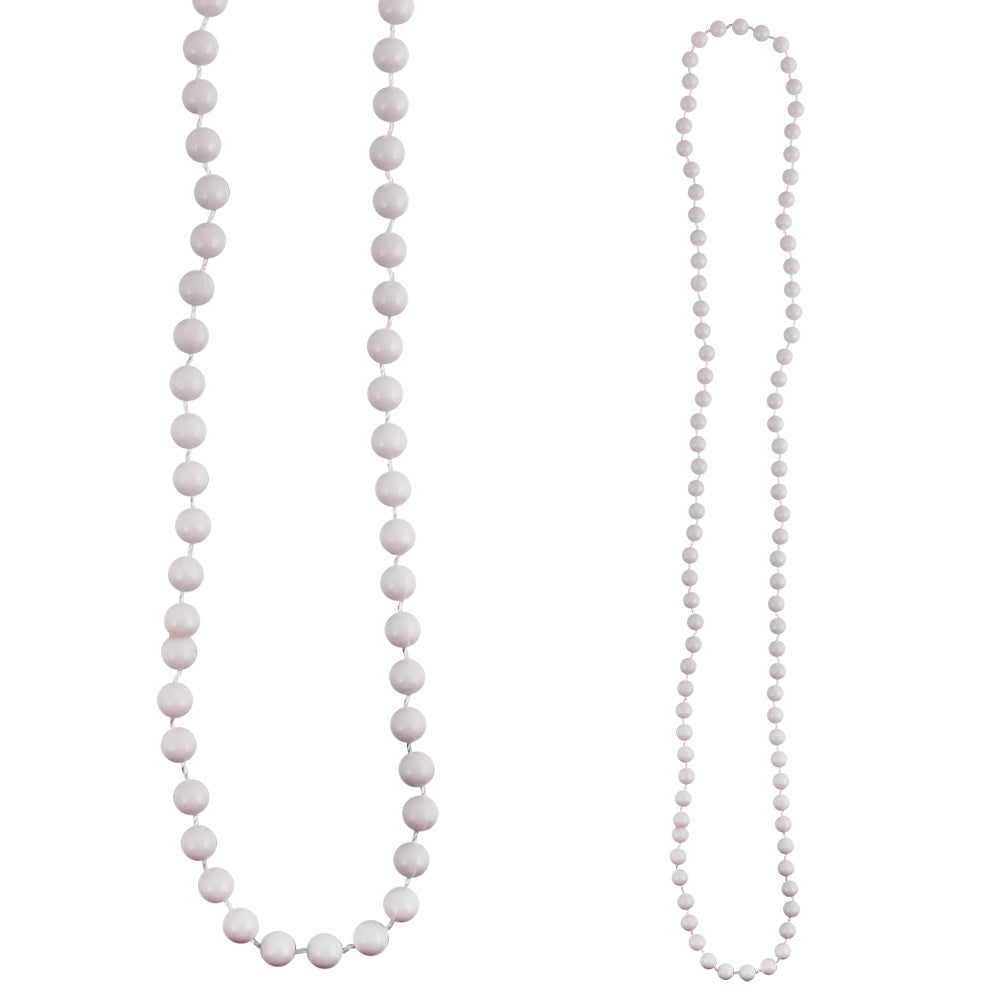 Beads - White Round 7mm Premium Grade A 33" (144 PACK)