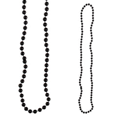 Beads - Black Round 7mm Premium Grade A 33" (144 PACK)