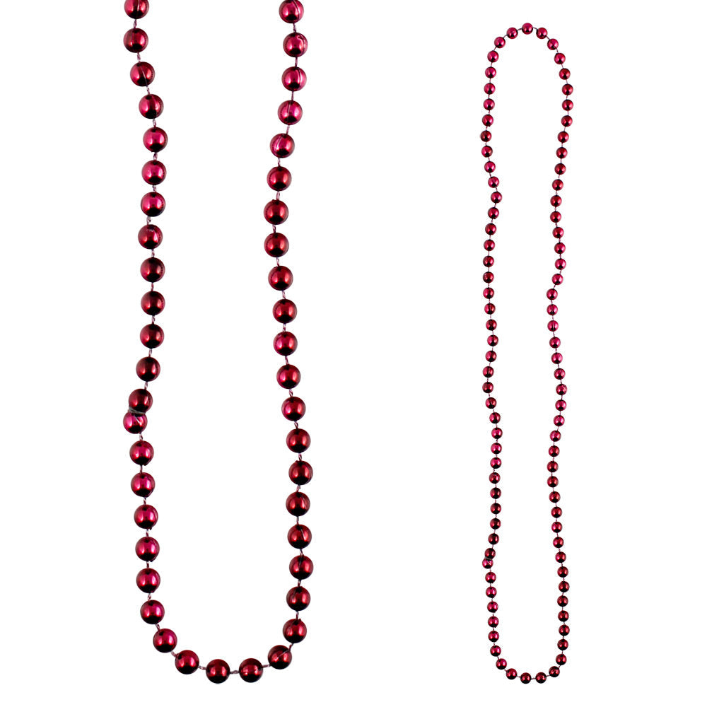 Beads - Maroon Round 7mm Premium Grade A 33" (144 PACK)