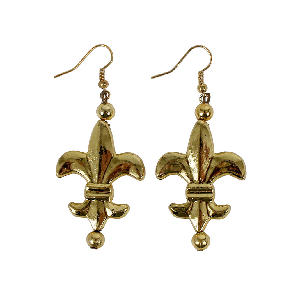 Fleur De Lis Earrings 2" (EACH)