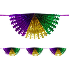 Mardi Gras Bunting Banner (EACH)