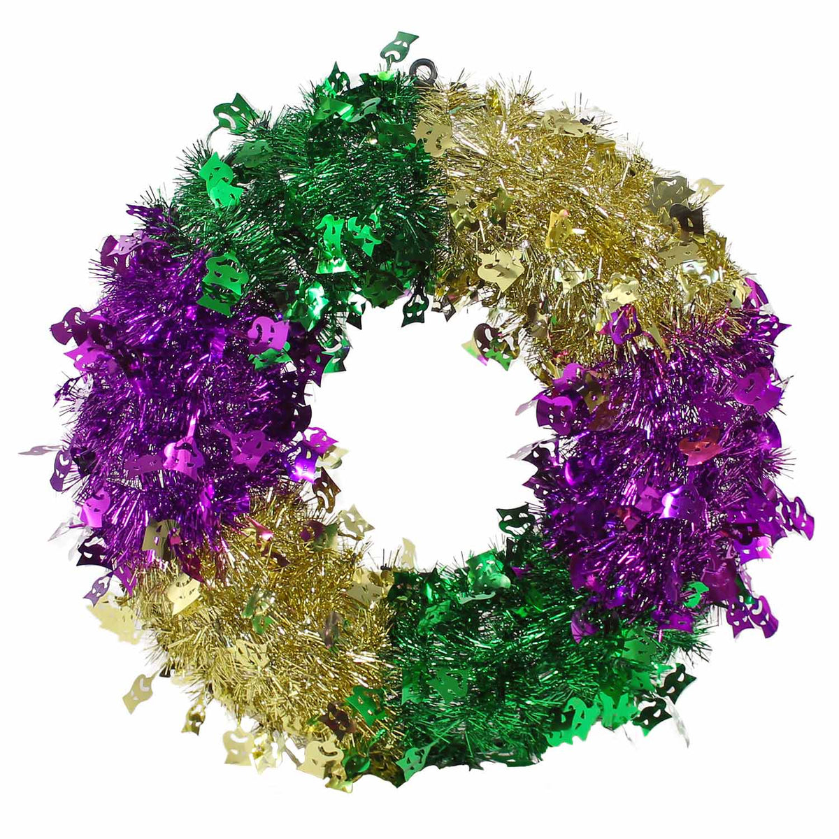 Mardi Gras Comedy Tragedy Wreath 18" (EACH)
