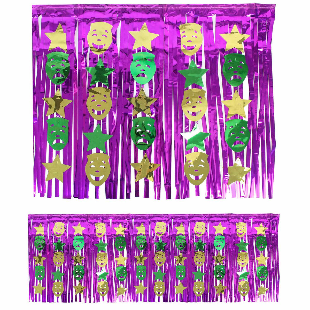 Mardi Gras Skirting Comedy Tragedy 29" x 9' (EACH)