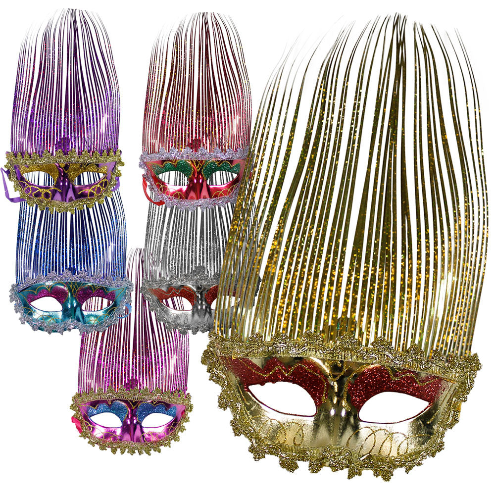 Mardi Gras Mask - Spikes Assorted (EACH)