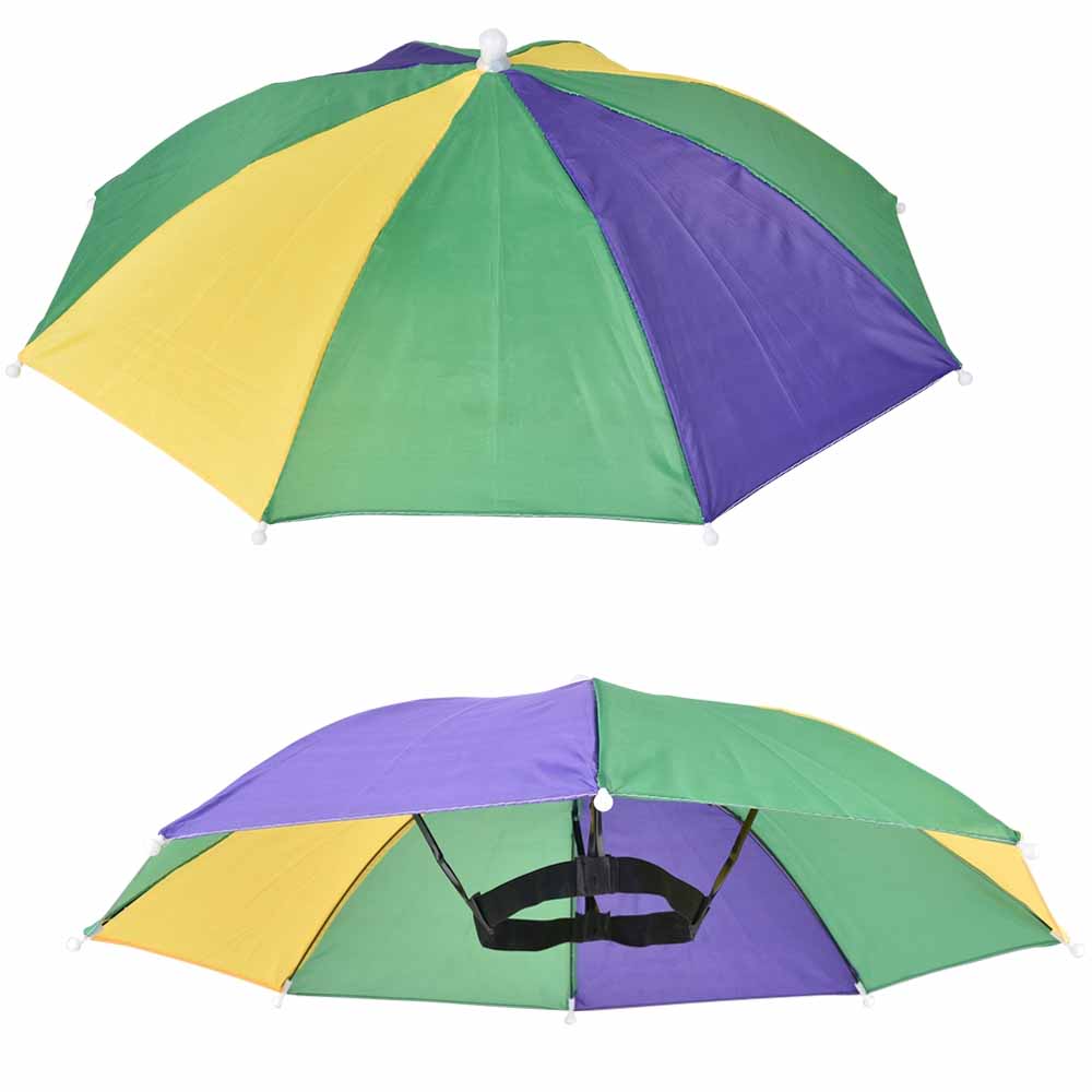 Mardi Gras Umbrella Hat 20" (EACH)