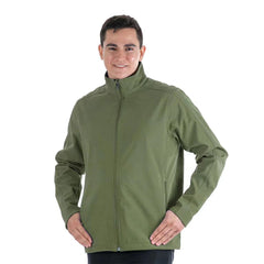 Men's core soft shell jacket with zipper pockets