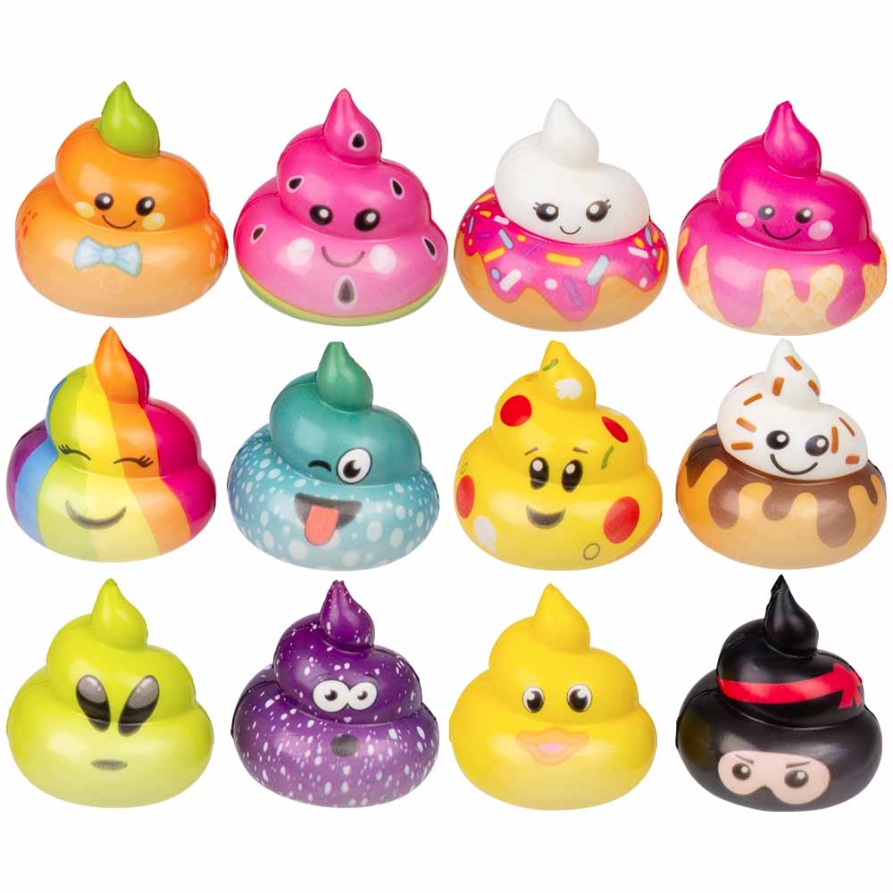 Micro Squish Poop Assortment 2" (50 PACK)