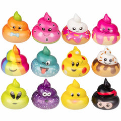 Micro Squish Poop Assortment 2" (50 PACK)