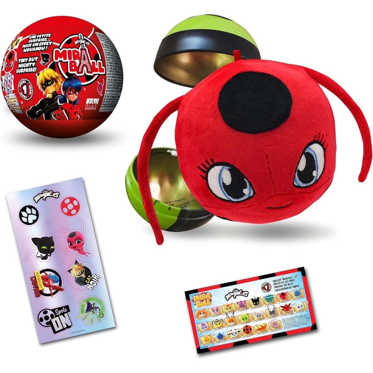 Miraculous MiraBall Mystery Expandable Maxi Plush 4" (EACH)