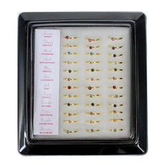 Child Size Birthstone Ring Assortment (36 PACK)