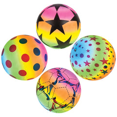Neon Rainbow Vinyl Ball Assorted 9" (EACH)