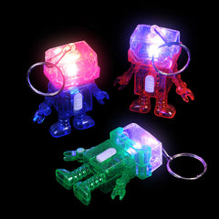 Light Up Robot Keychain Assortment 2" (DZ)