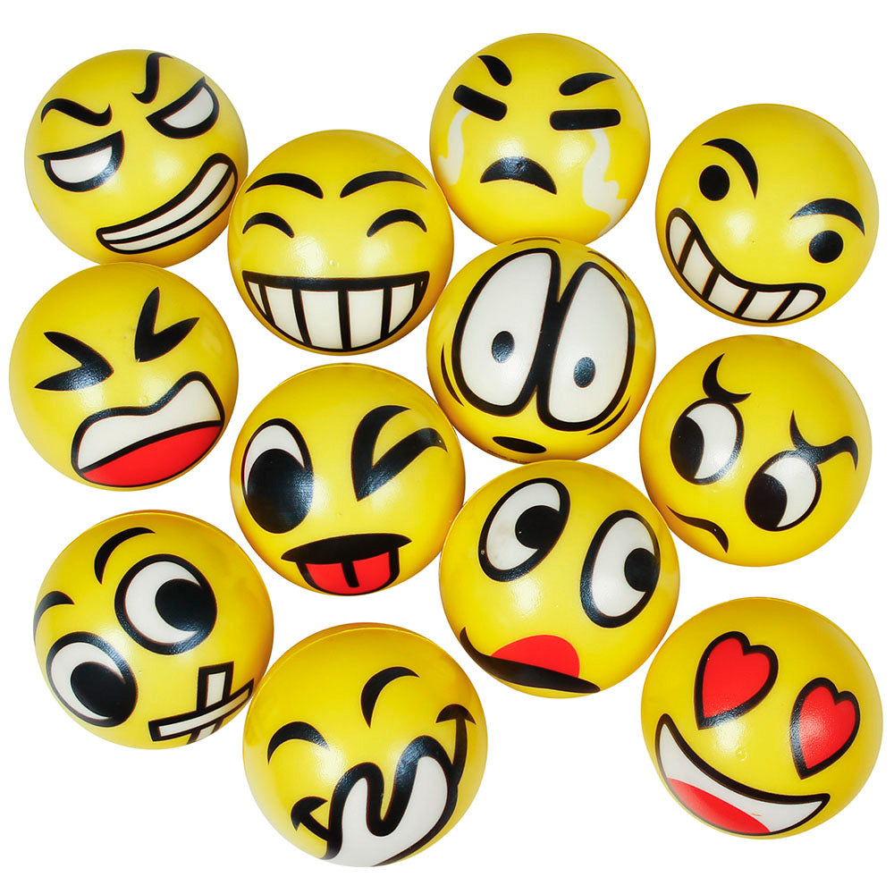 Emoticon Stress Ball Assortment 3" (DZ)