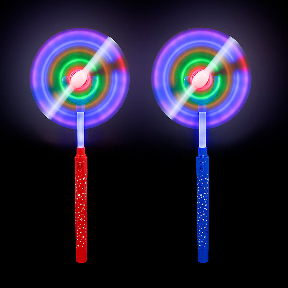 Light Up Swivel Spinner Wand Assorted 15" (EACH)