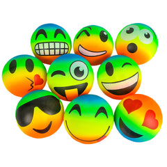 Emoticon Rainbow Vinyl Ball Assortment 6" (DZ)