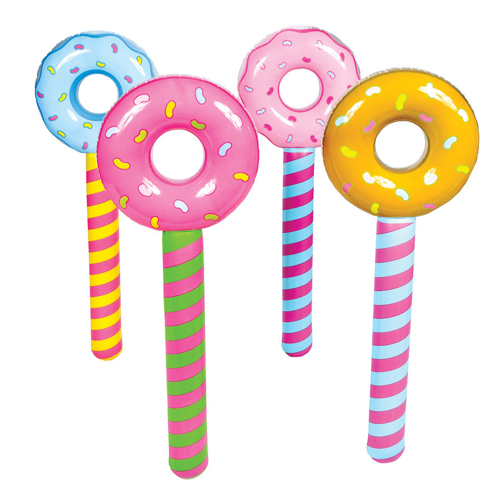 Inflate Lollipop - Donut Assortment 36" (DZ)