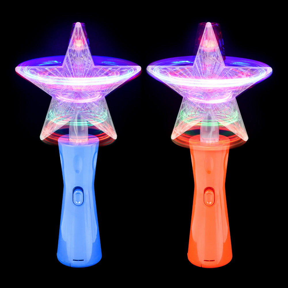 Light Up Star Magic Wand Assorted 10" (EACH)