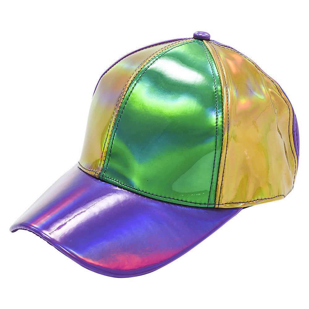 Mardi Gras Iridescent Baseball Cap (EACH)