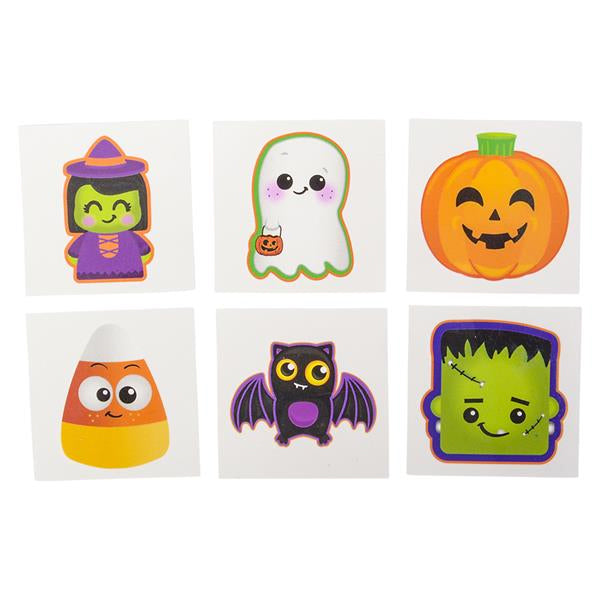 Halloween Temporary Tattoo Assortment 2" (144 PACK)