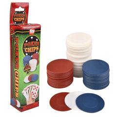 Poker Chips 100 Piece Box (EACH)