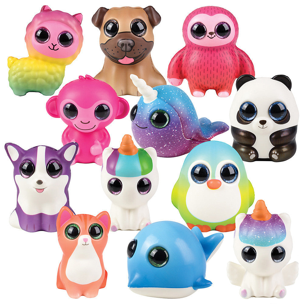 Sparkle Eye Squish Animal Assorted 5.5" (EACH)